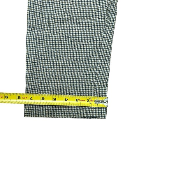 True Vintage 1950s Multicolor Houndstooth Wool Trousers Pants 32x26.5 - Picture 11 of 13